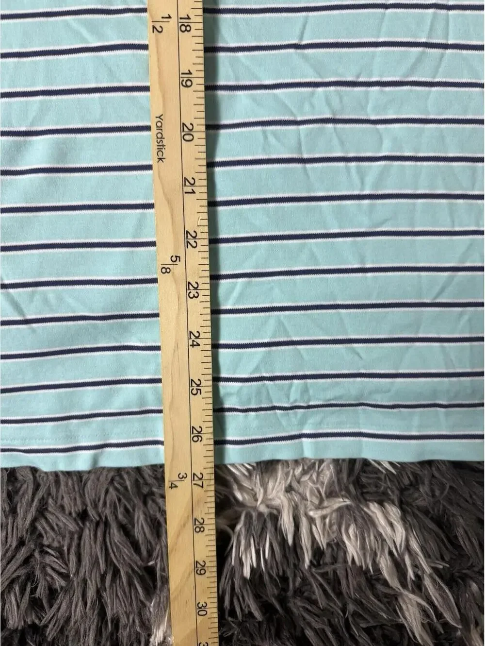 Polo Ralph Lauren Classic Fit Polo Shirt Men’s XL Teal Blue Striped Short Sleeve